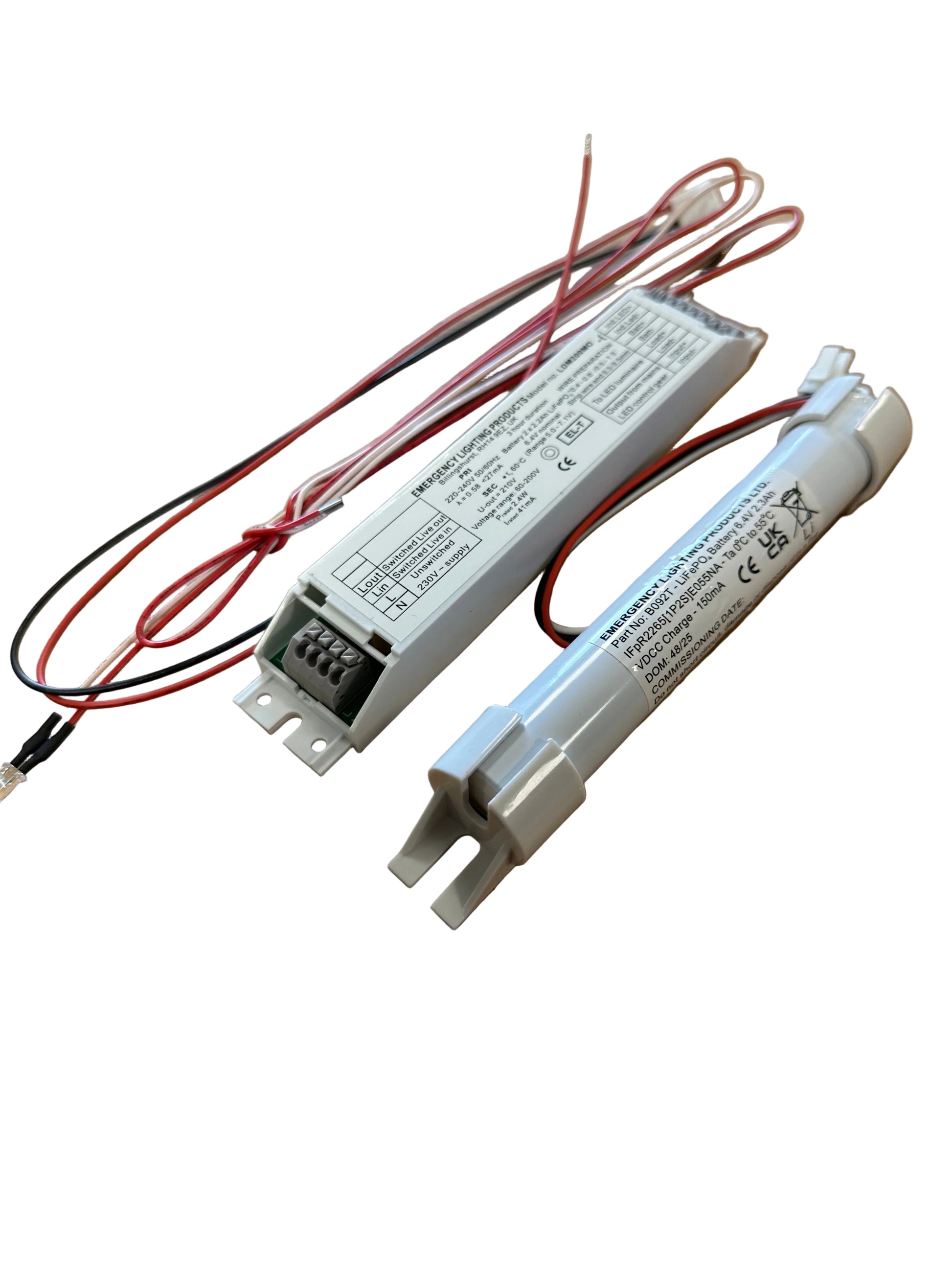 ELP LDM200MO/K 60-200V (2.4W) Emergency Kit -  Inverter + LiFePO4 Battery - LED Retro