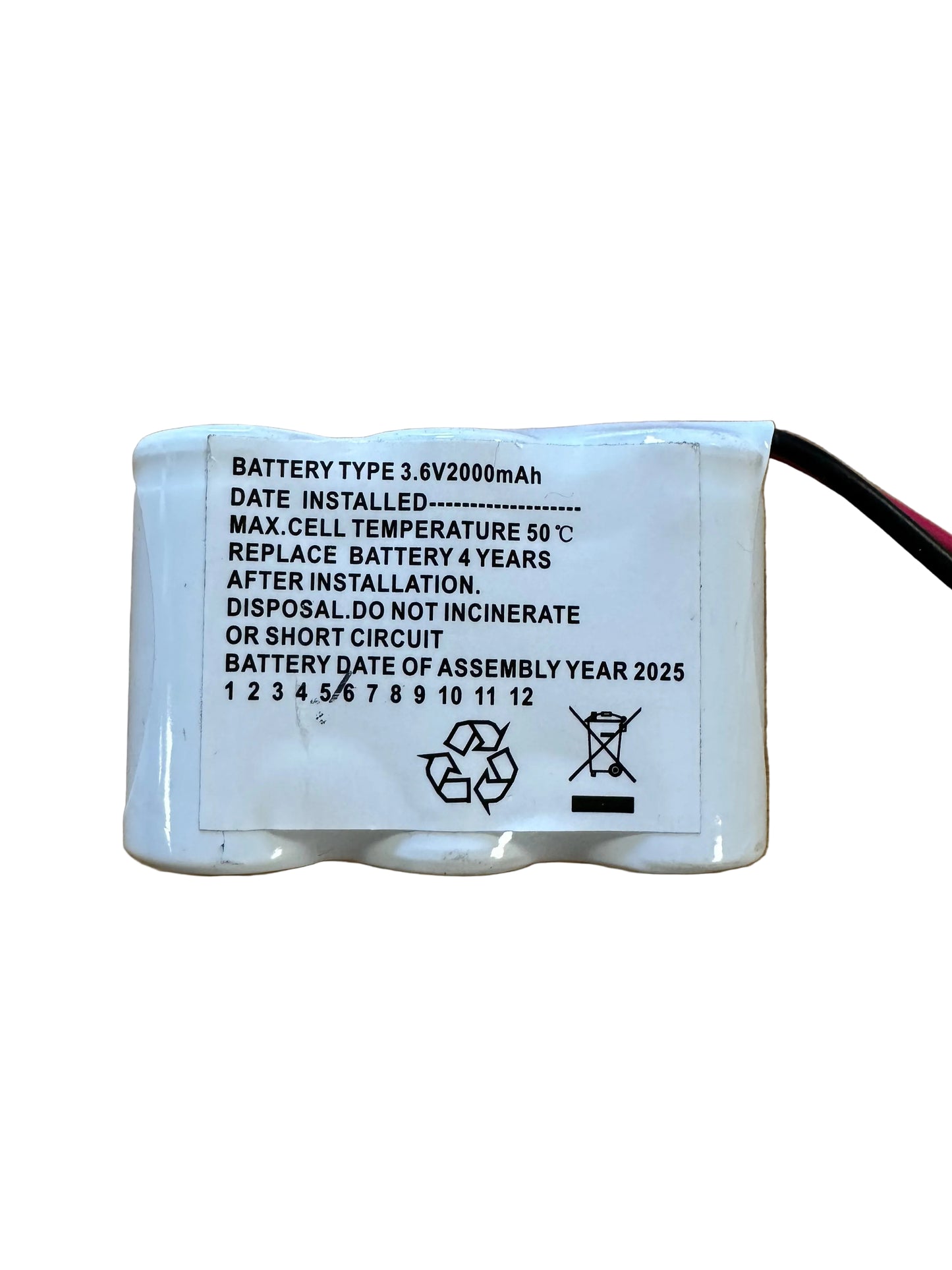 BSS3-SC-2AH-CON 3.6V 2000MAH Side by Side Emergency Lighting Battery - ASBP/34 - LED Retro
