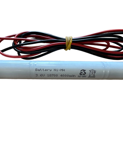 3QQMH4-0LFT4 3.6V 4Ah NiMH Stick Battery - LED Retro