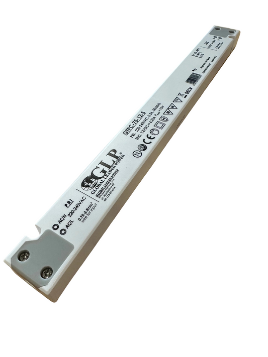 GLP GTPC-75-12-S 75W 12V/6.25A CV IP20 Slim LED Power Supply - LED Retro