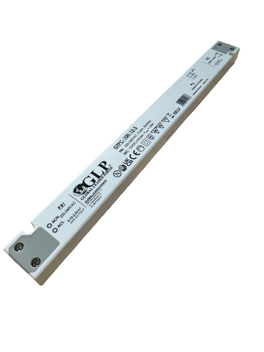 GLP GTPC-100-12-S 100W 12V/8.34A CV IP20 Slim LED Power Supply - LED Retro