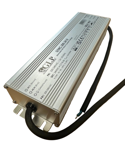 GLP GTMC-200-24-D 200W 8.3A 24V IP67 Triac Dimmable LED Power Supply - LED Retro