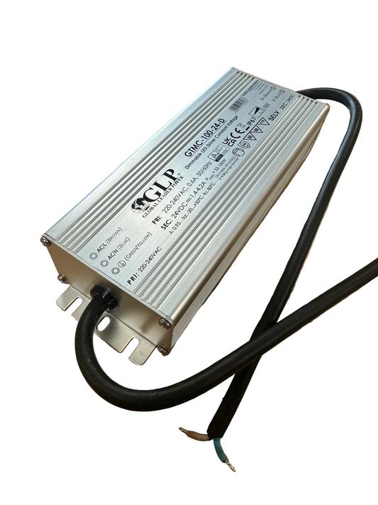 GLP GTMC-100-24-D 100W 4.2A 24V IP67 Triac Dimmable LED Power Supply