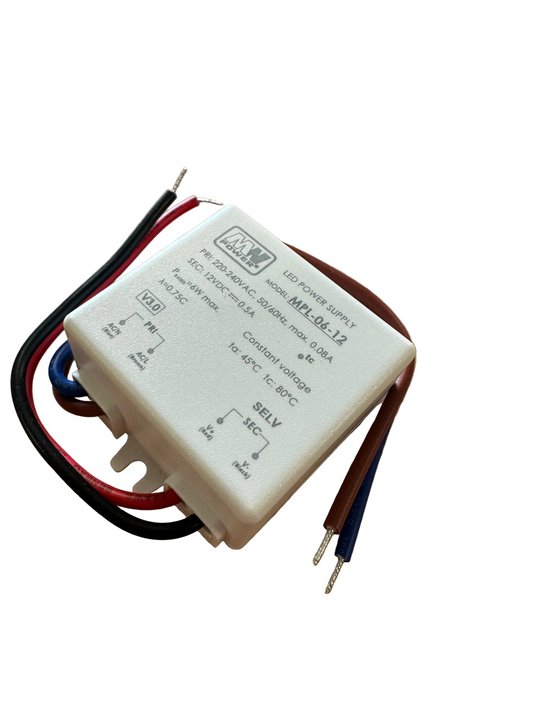 MW Power MPL-06-12 6W 500mA 12V LED Power Supply - LED Retro