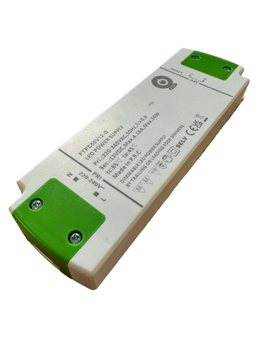 POS Power FTPC50V12-D 50W 12V/4.16A Triac Dimmable LED Power Supply - LED Retro