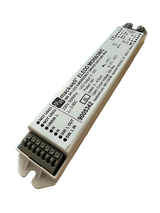 Mackwell ELEDD MIDI55/3W/C 9005342 - 3W 6-55V Emergency Module - LED Retro