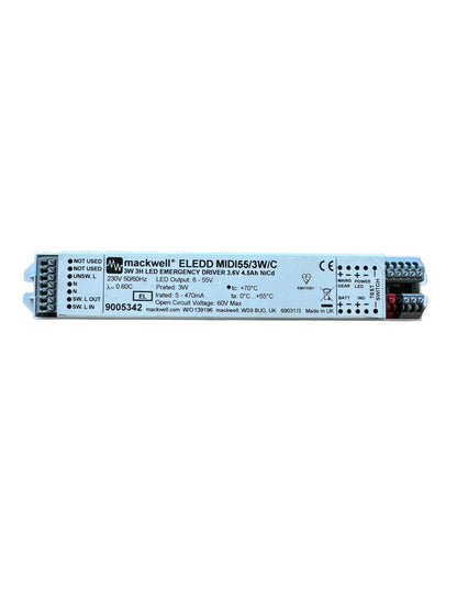 Mackwell ELEDD MIDI55/3W/C 9005342 - 3W 6-55V Emergency Module - LED Retro
