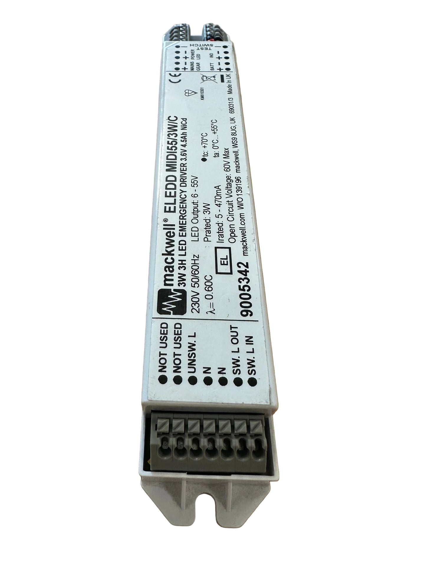 Mackwell ELEDD MIDI55/3W/C 9005342 - 3W 6-55V Emergency Module - LED Retro
