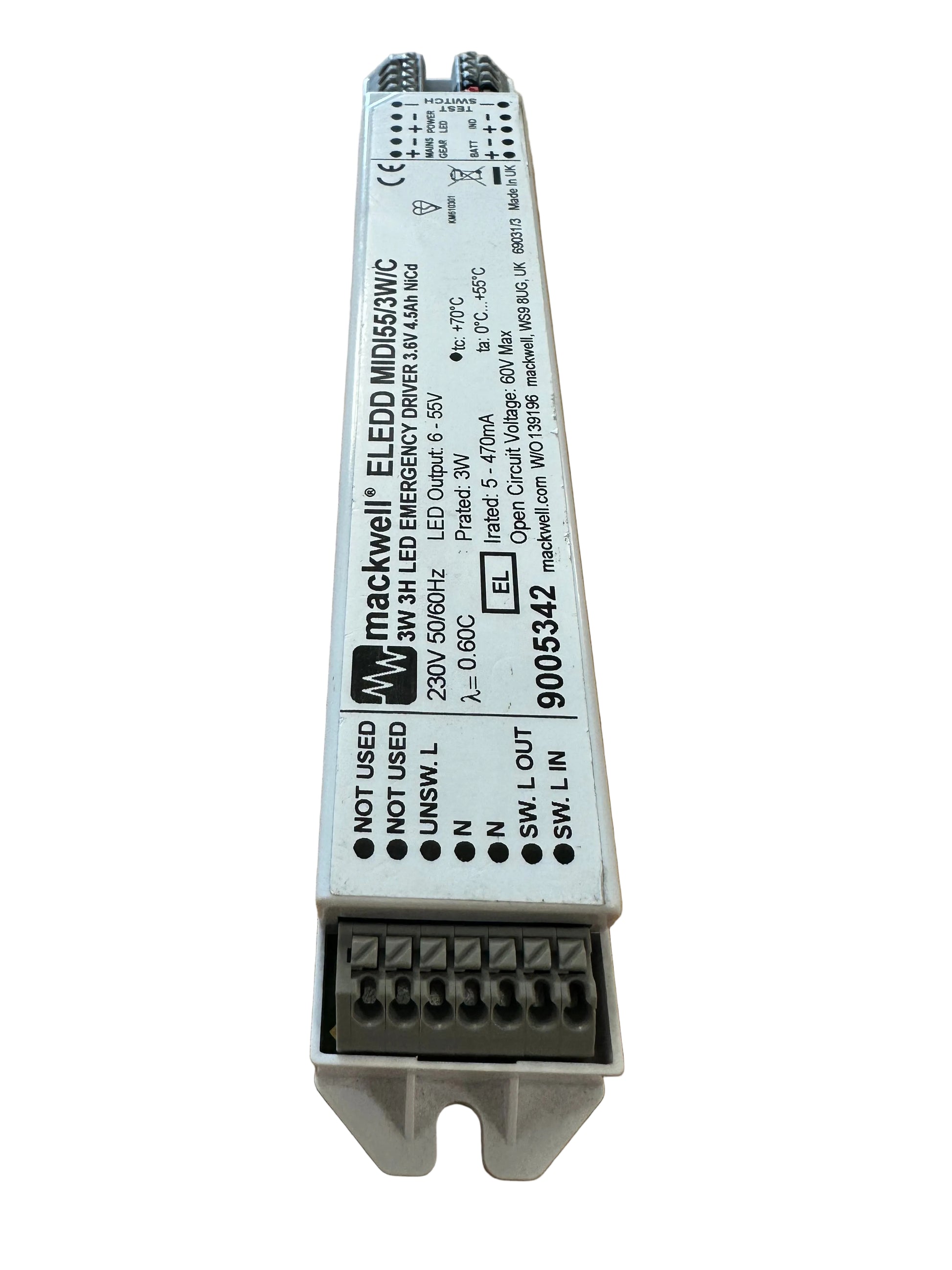 Mackwell ELEDD MIDI55/3W/C 9005342 - 3W 6-55V Emergency Module - LED Retro