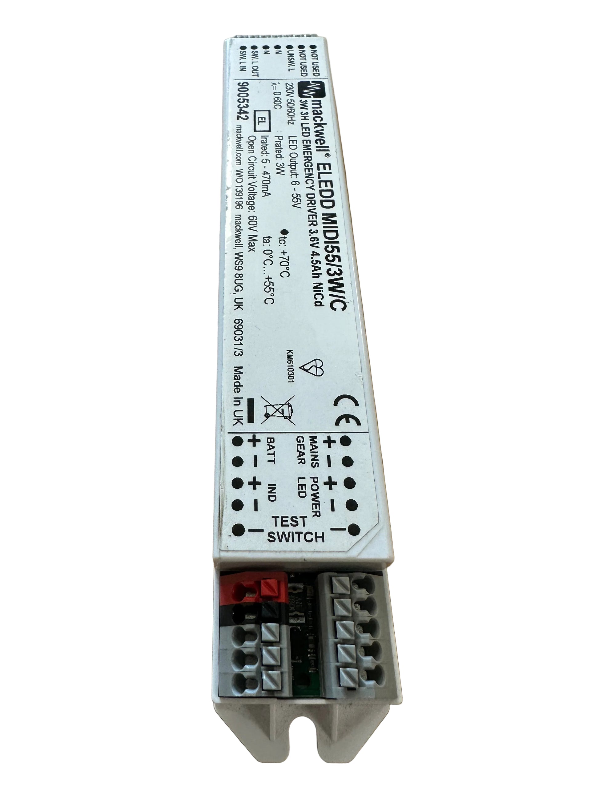 Mackwell ELEDD MIDI55/3W/C 9005342 - 3W 6-55V Emergency Module - LED Retro