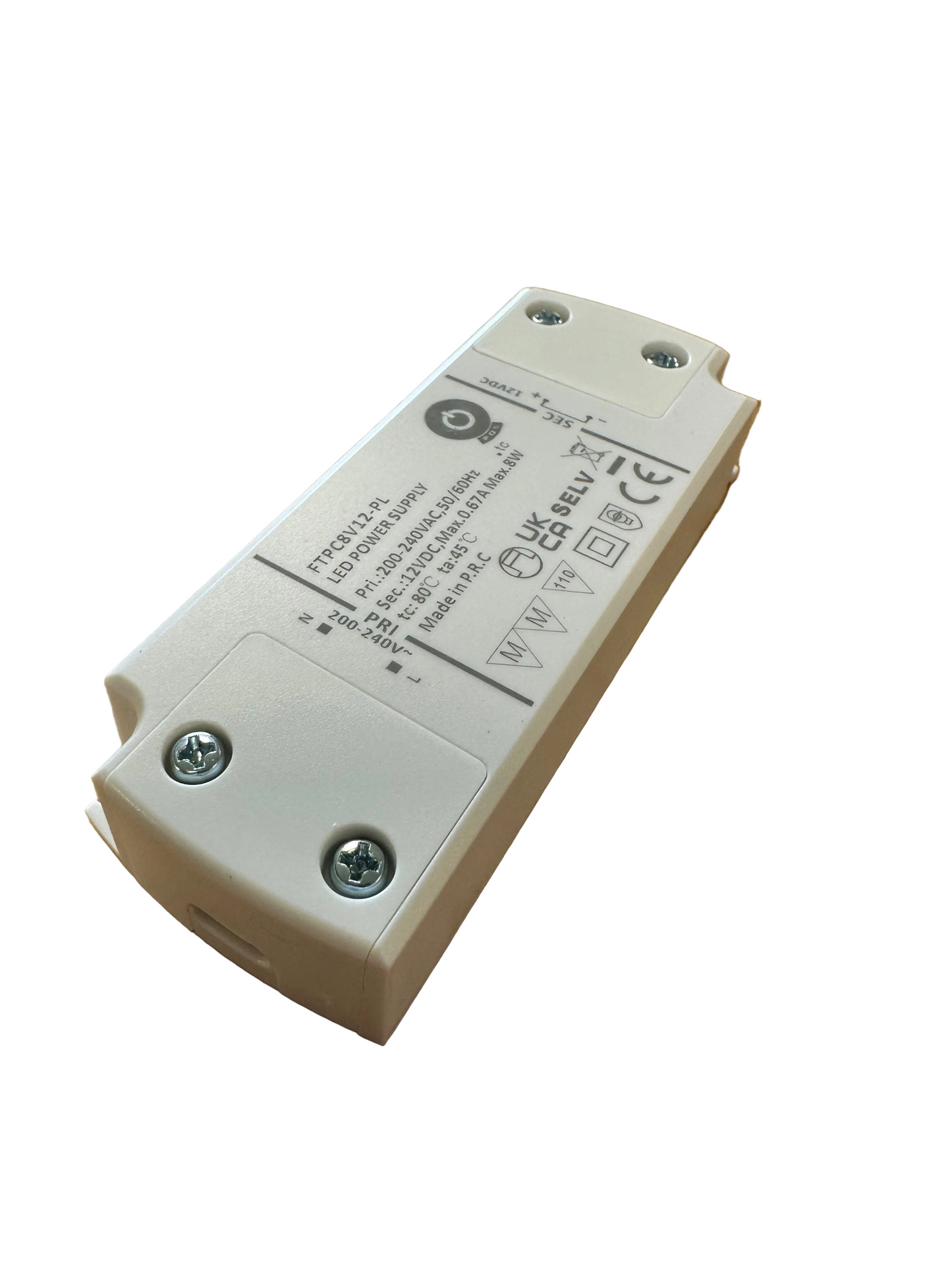 POS Power FTPC8V-12-PL 8W 12V/0.67A LED Power Supply - LED Retro