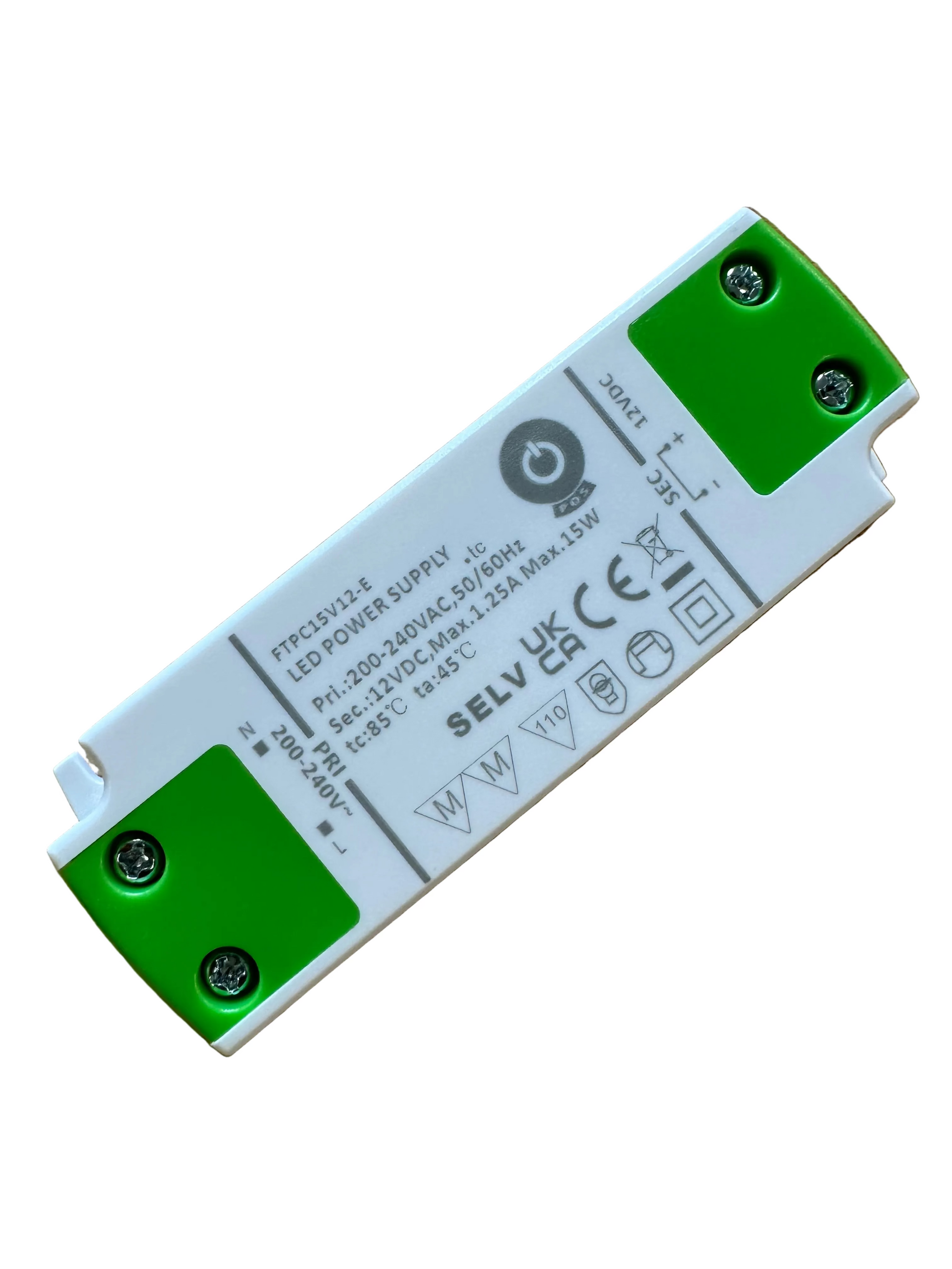 POS Power FTPC15V12-E 15W 12V/1.25A LED Power Supply - LED Retro