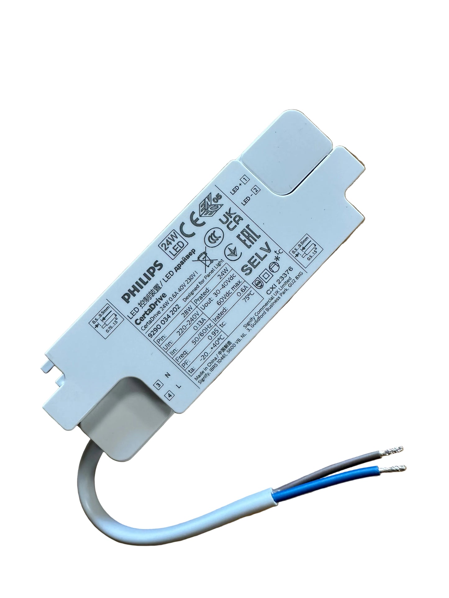 Philips CertaDrive 24W 0.6A 40V 230V I - 929003420280 - LED Driver - LED Retro