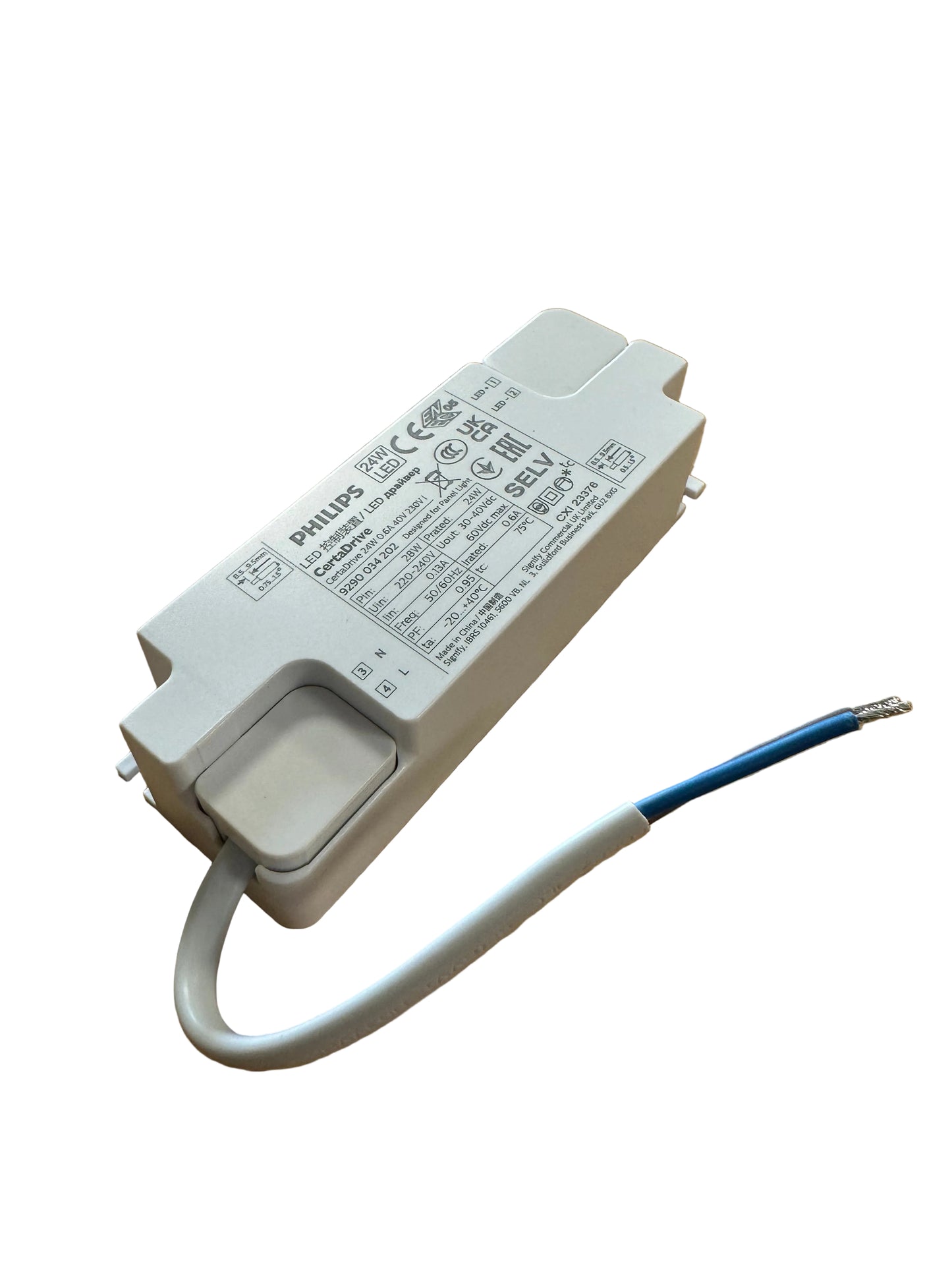 Philips CertaDrive 24W 0.6A 40V 230V I - 929003420280 - LED Driver - LED Retro