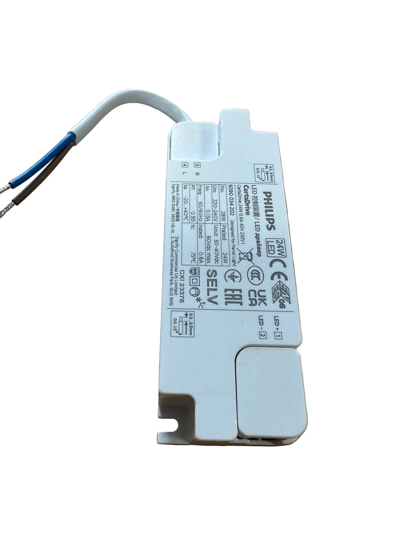 Philips CertaDrive 24W 0.6A 40V 230V I - 929003420280 - LED Driver - LED Retro