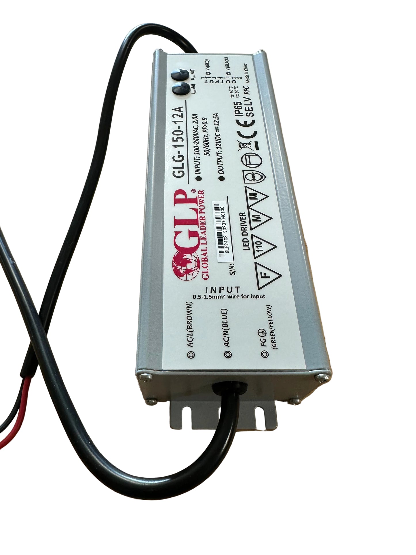 GLP GLG-150-12A 100W 9-12V 6.5-12.5A IP65 ADJ Output LED Driver - LED Retro