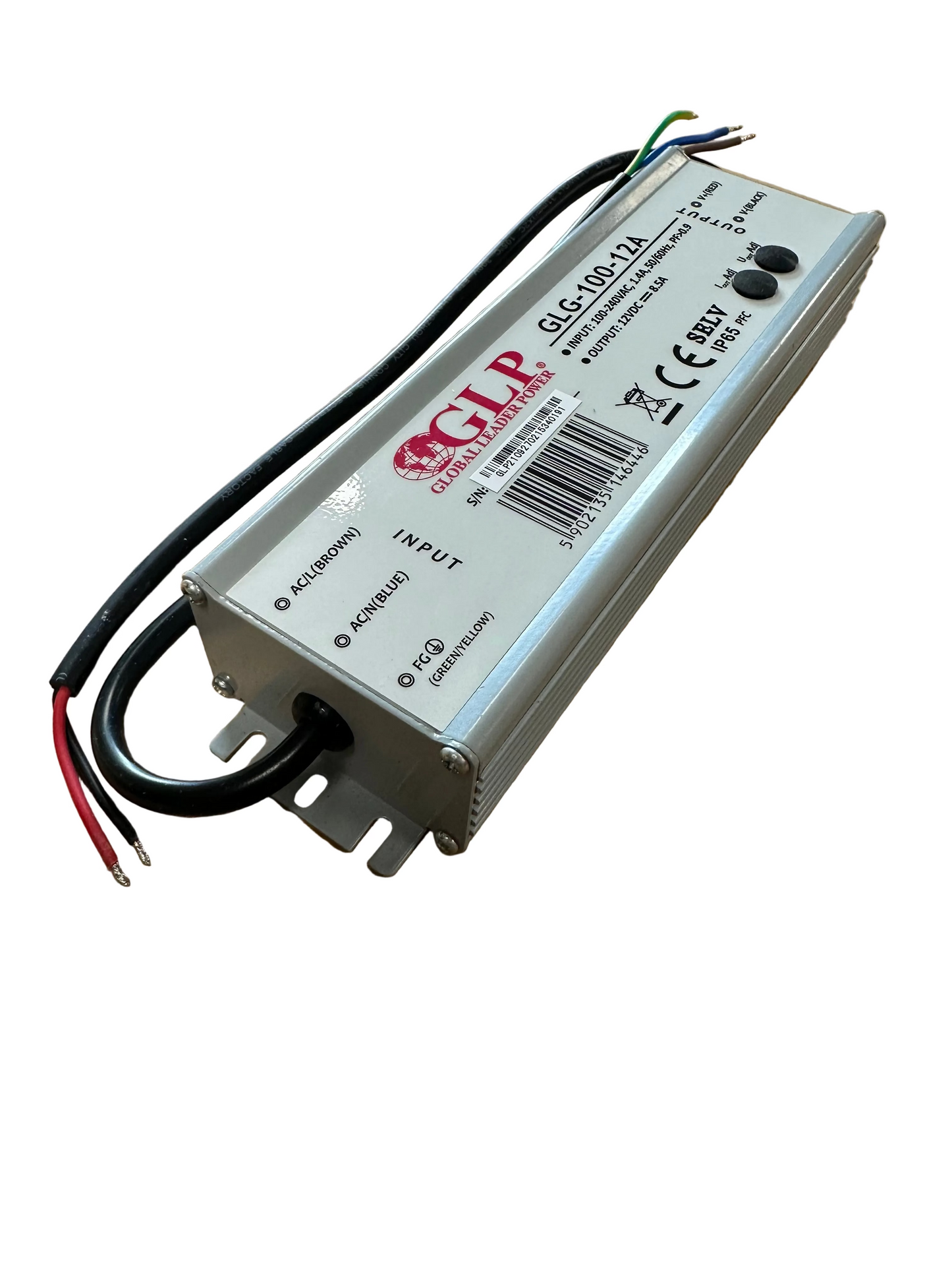 GLP GLG-100-12A 100W 6-12V 4.5-8.5A IP65 ADJ Output LED Driver - LED Retro