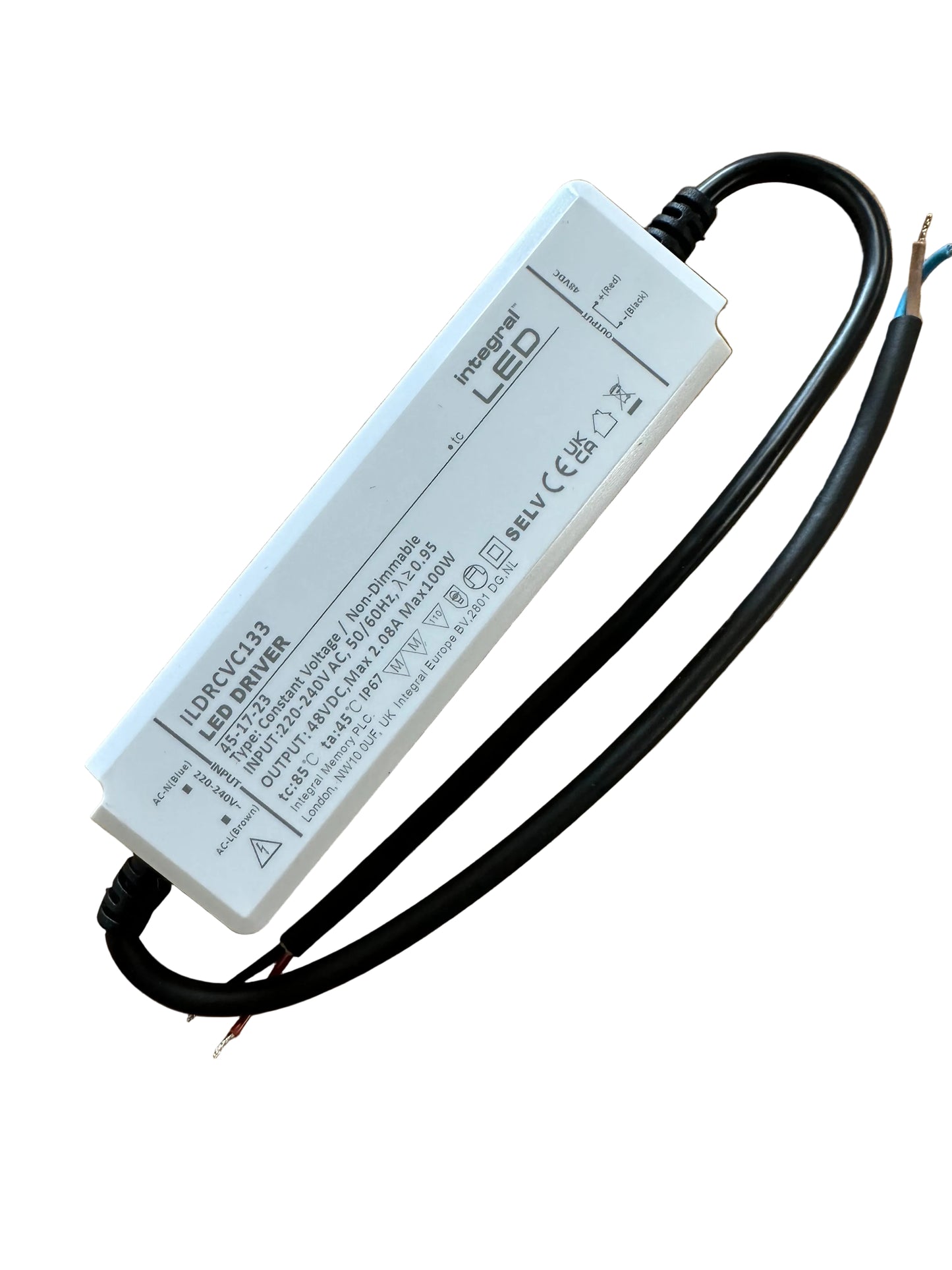 100W 48V DC IP67 Non Dimmable Constant Voltage LED Driver - LED Retro