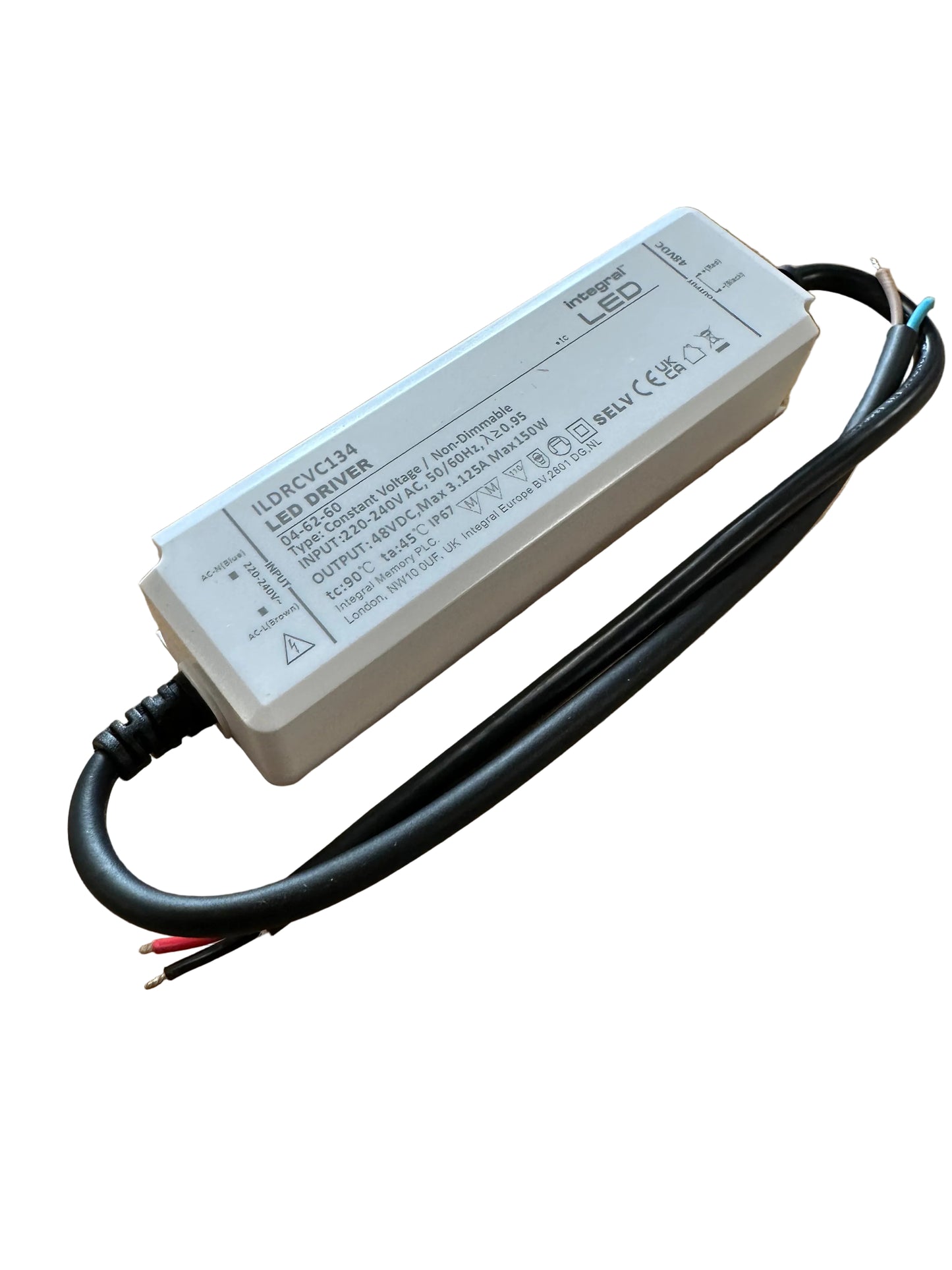 150W 48V DC IP67 Non Dimmable Constant Voltage LED Driver - LED Retro