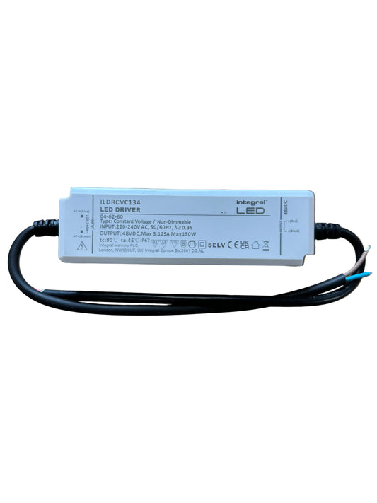 150W 48V DC IP67 Non Dimmable Constant Voltage LED Driver - LED Retro