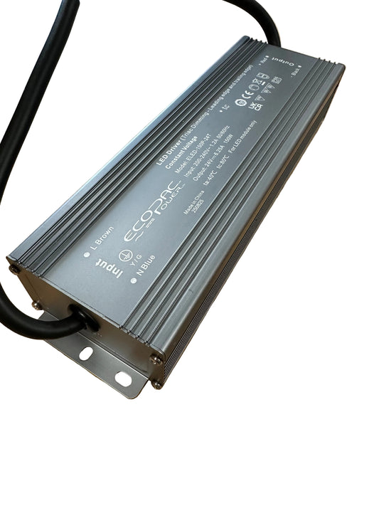 Ecopac ELED-150P-24T 150W 24V IP66 Triac Dimmable Driver - LED Retro