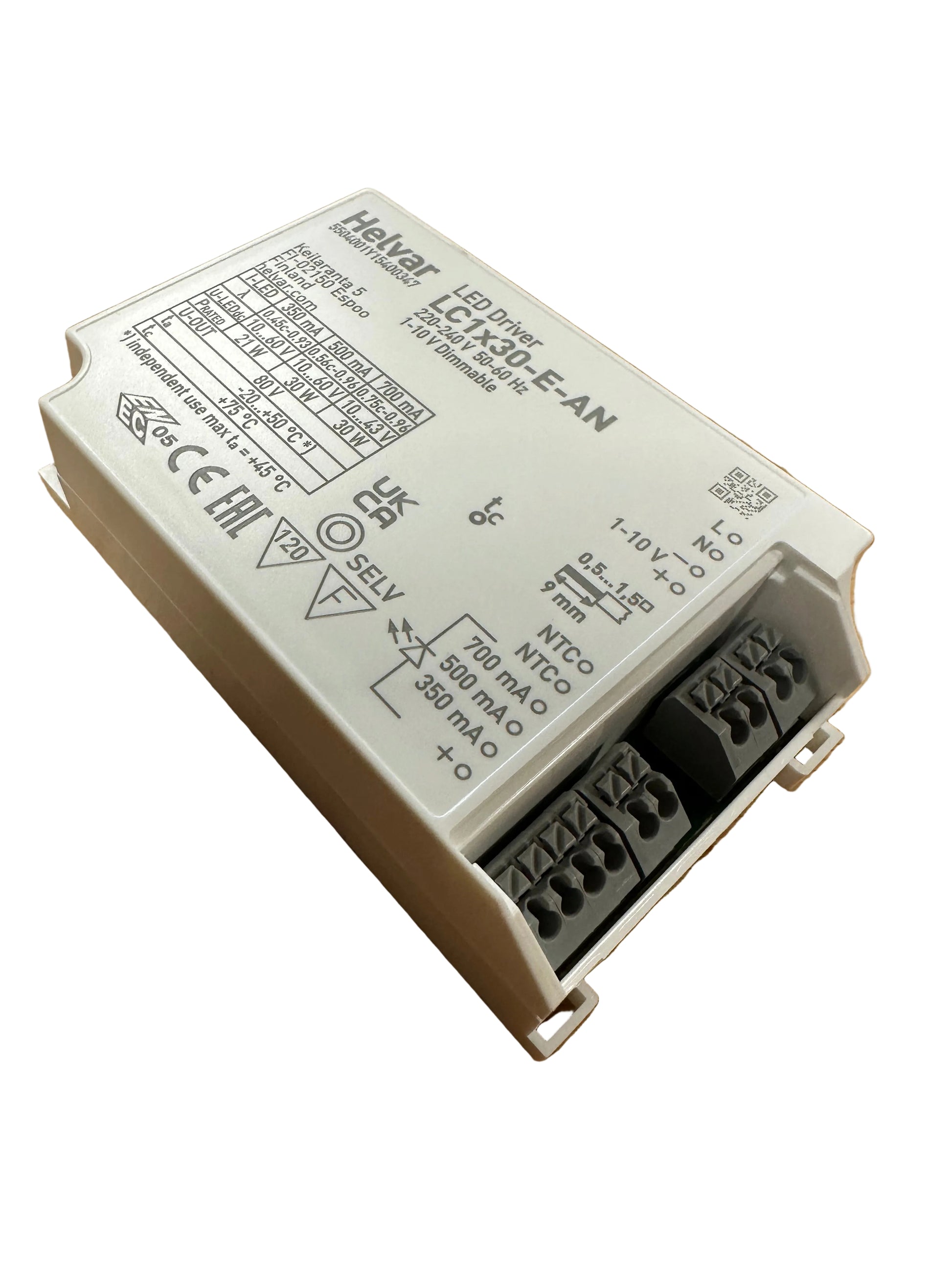Helvar LC1X30-E-AN 30W 1-10V Dimmable LED Driver - LED Retro