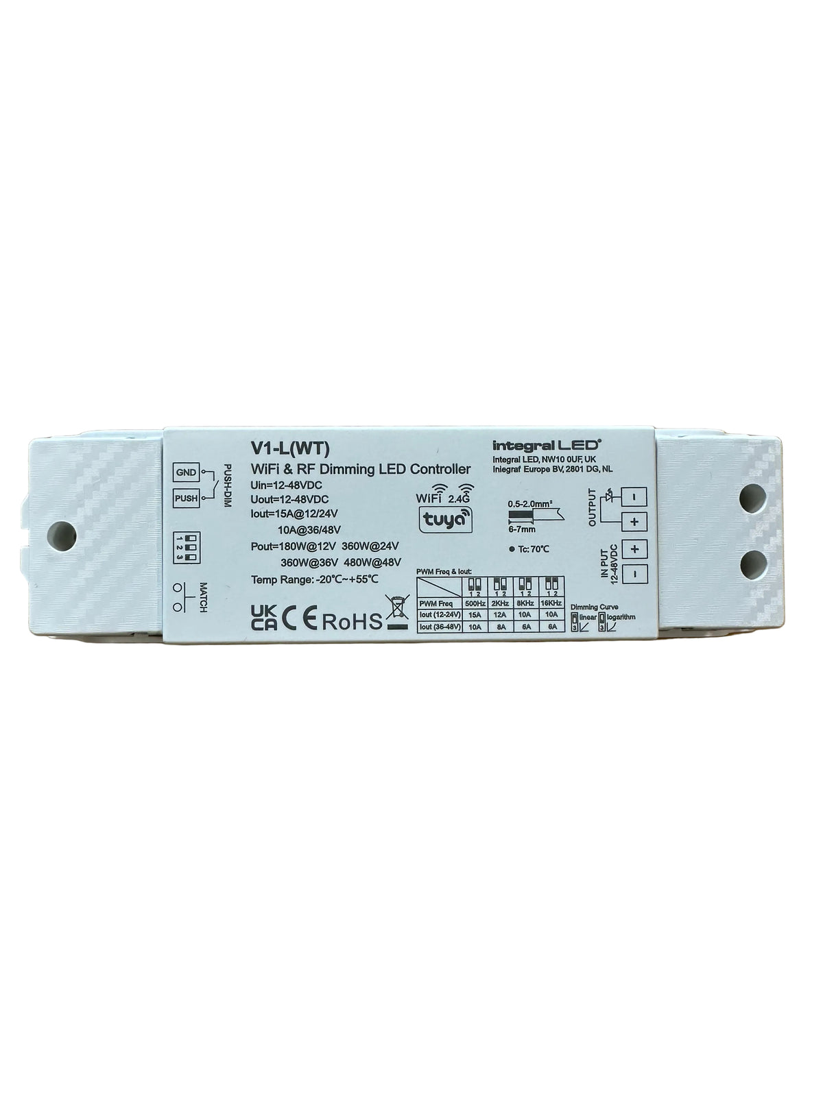 Skydance V1-L LED Controller WIFI & RF Single Colour 12-48V Constant Voltage 480W - LED Retro