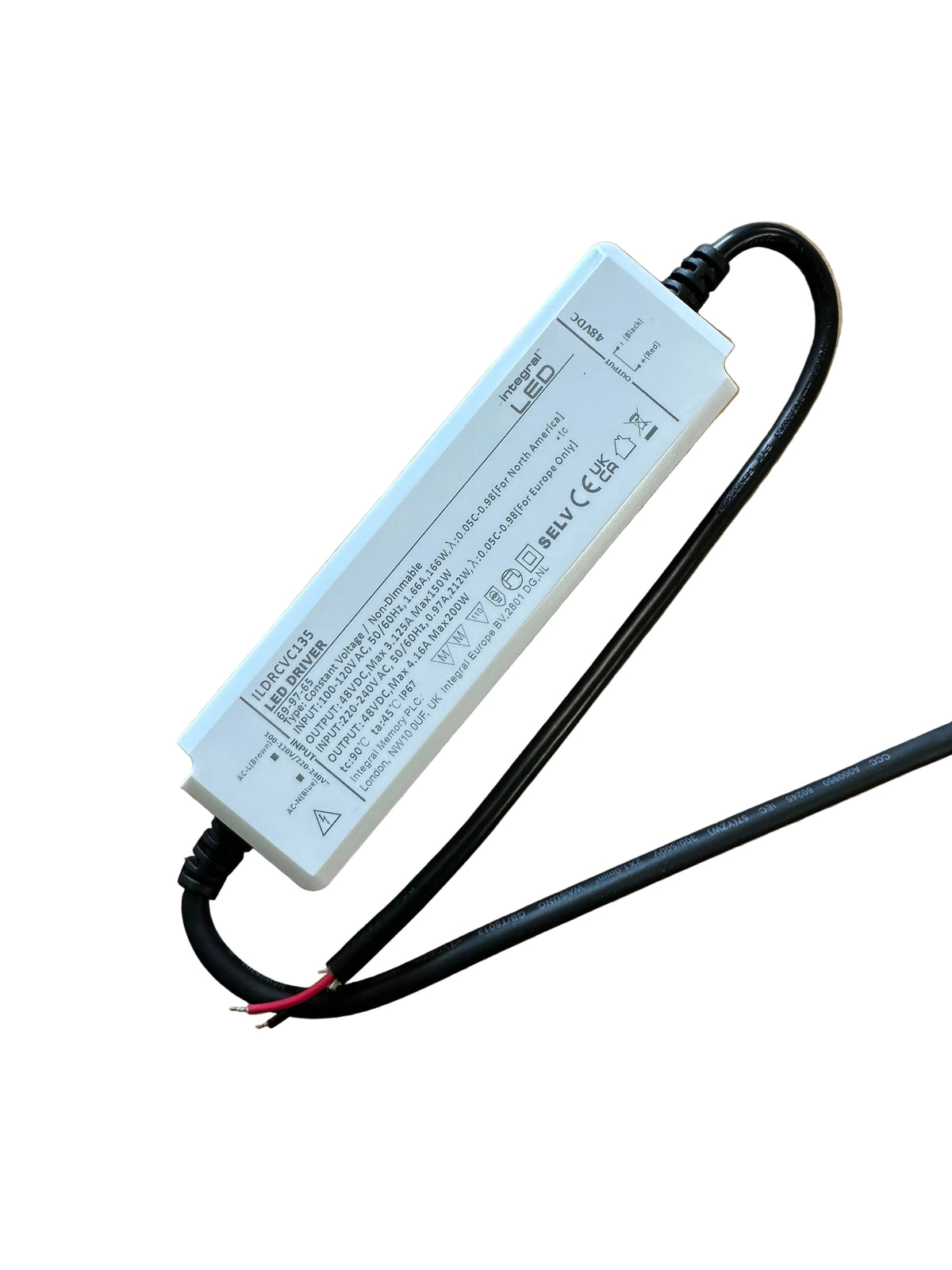 200W 48V DC IP67 Non Dimmable Constant Voltage LED Driver - LED Retro