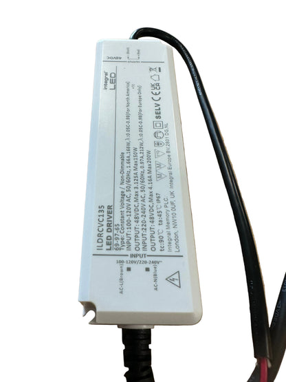 200W 48V DC IP67 Non Dimmable Constant Voltage LED Driver - LED Retro