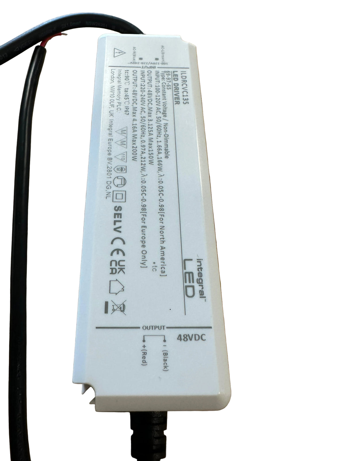 200W 48V DC IP67 Non Dimmable Constant Voltage LED Driver - LED Retro