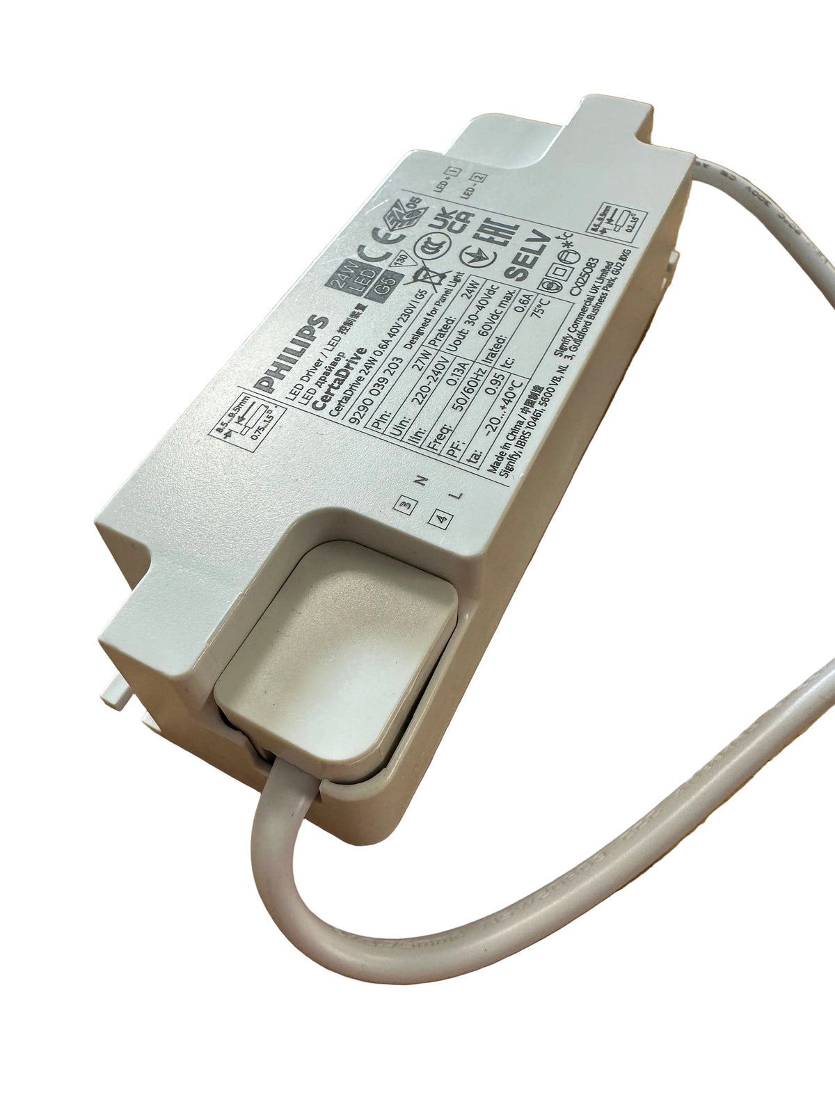 Philips CertaDrive 24W 0.6A 40V 230V I - 9290039203- LED Driver - LED Retro