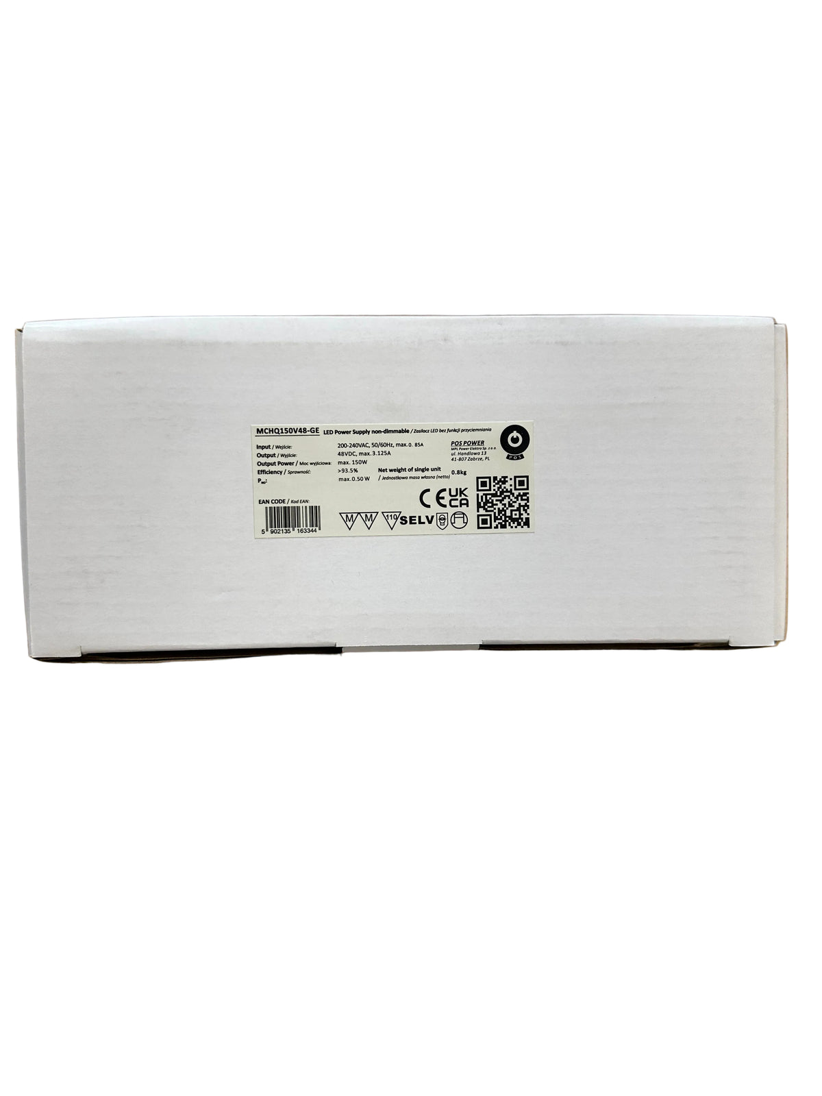 POS Power MCHQ150V48-GE 150W 38V 3.12A C.V IP67 LED Power Supply - LED Retro