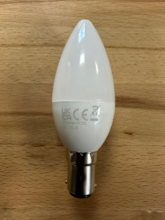 Megaman Economy 4.9W Candle B15 4000K Cool White - 143354E - LED Retro