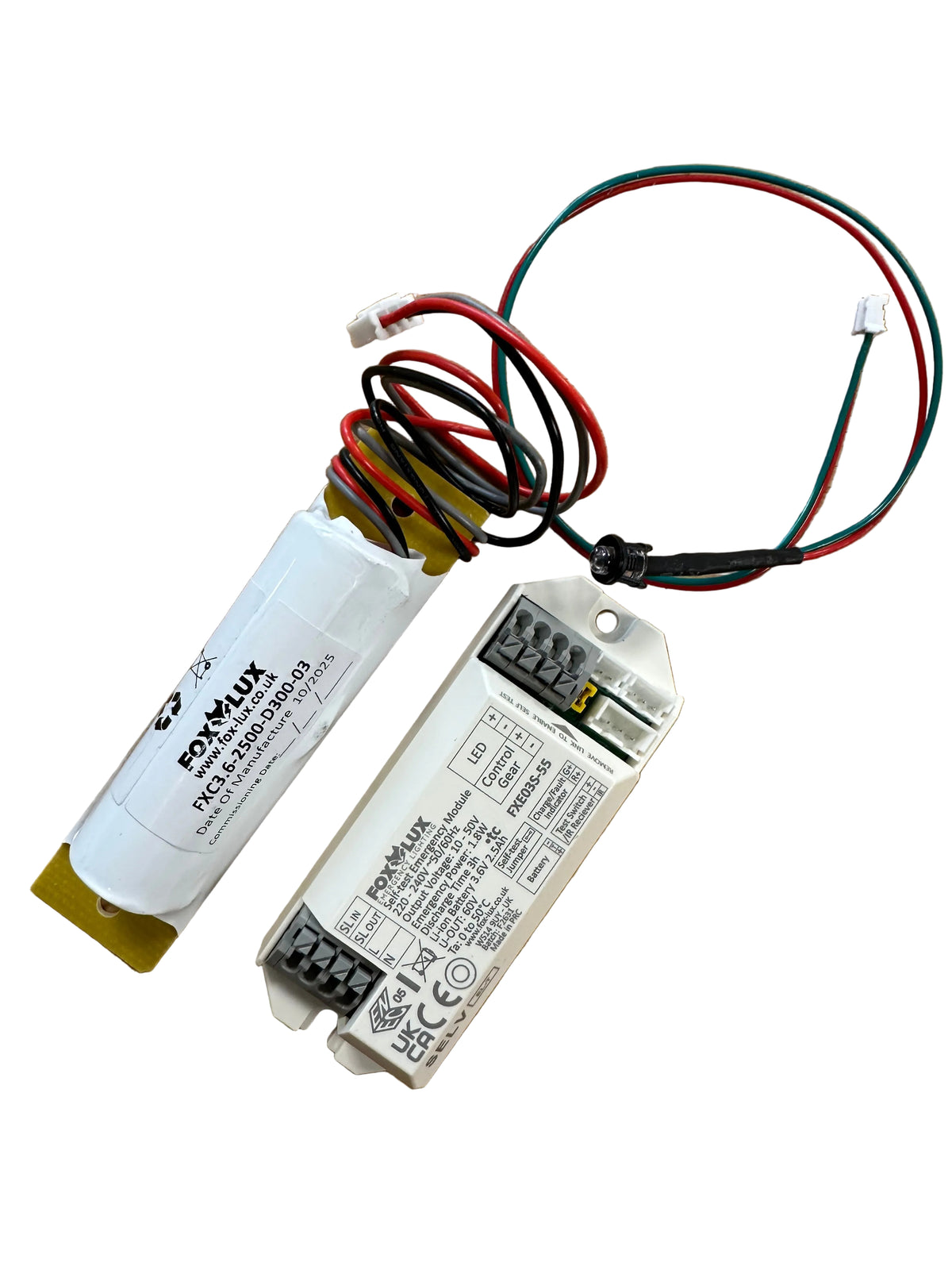 FOXLUX FXE03-55-KIT Micro Conversion Module - Battery - LED Indicator - Self Test - 10-50V - LED Retro