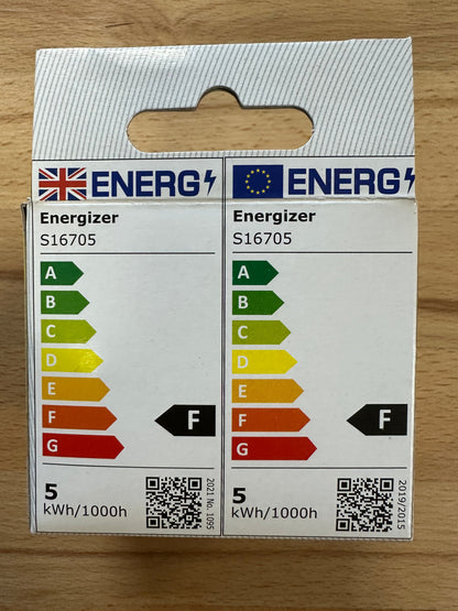 S16705 Energizer LED GU10 4.2W Warm White, Pack of 2 - LED Retro