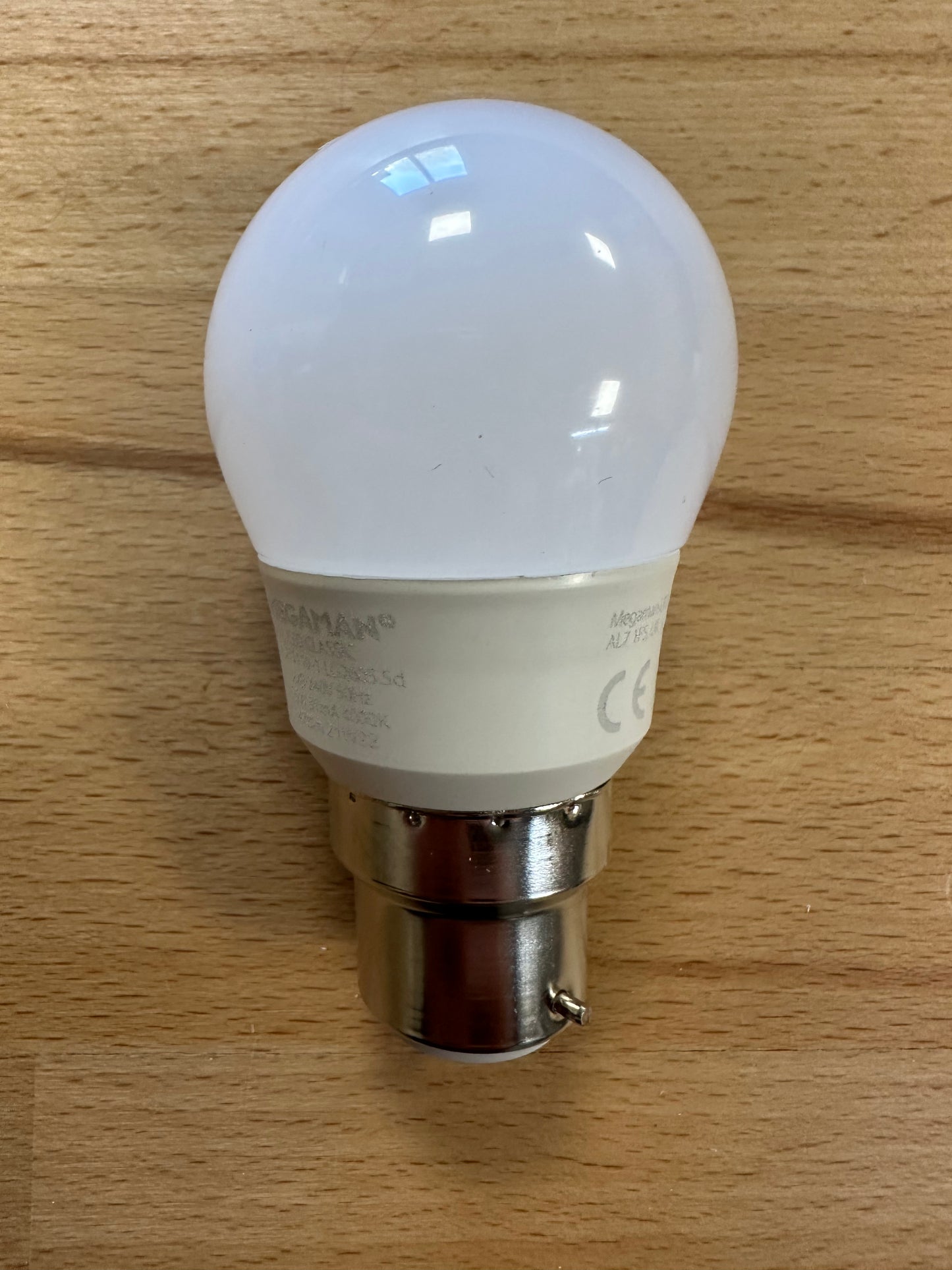 Megaman 5.5W Opal Dimming Golf Ball B22 4000K - 711110 - LED Retro
