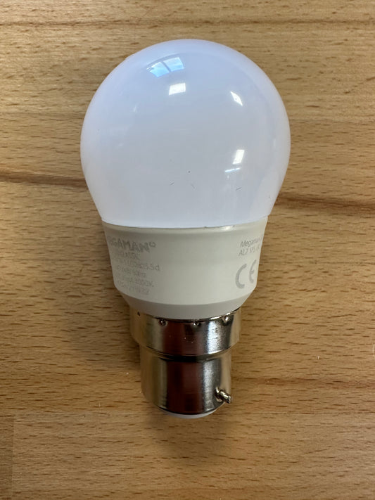 Megaman 5.5W Opal Dimming Golf Ball B22 4000K - 711110 - LED Retro