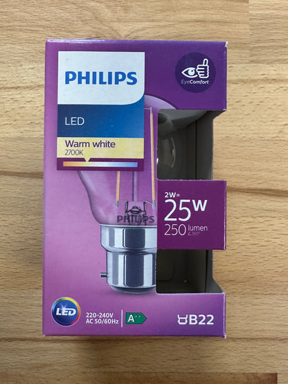 Philips CorePro LED Golf Ball BC 2700K 2W = 25W - 9290018159 - LED Retro