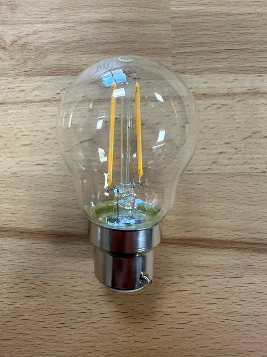 Energizer LED Filament Golf B22 (BC) 470lm 4W 2,700K (Warm White) Bulb - LED Retro
