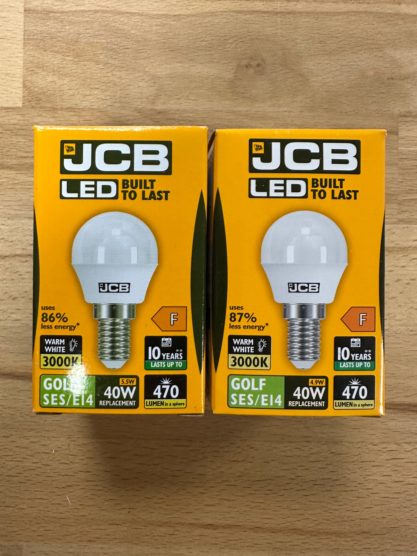 S10971 JCB LED GOLF BALL BULB X2 - LED Retro