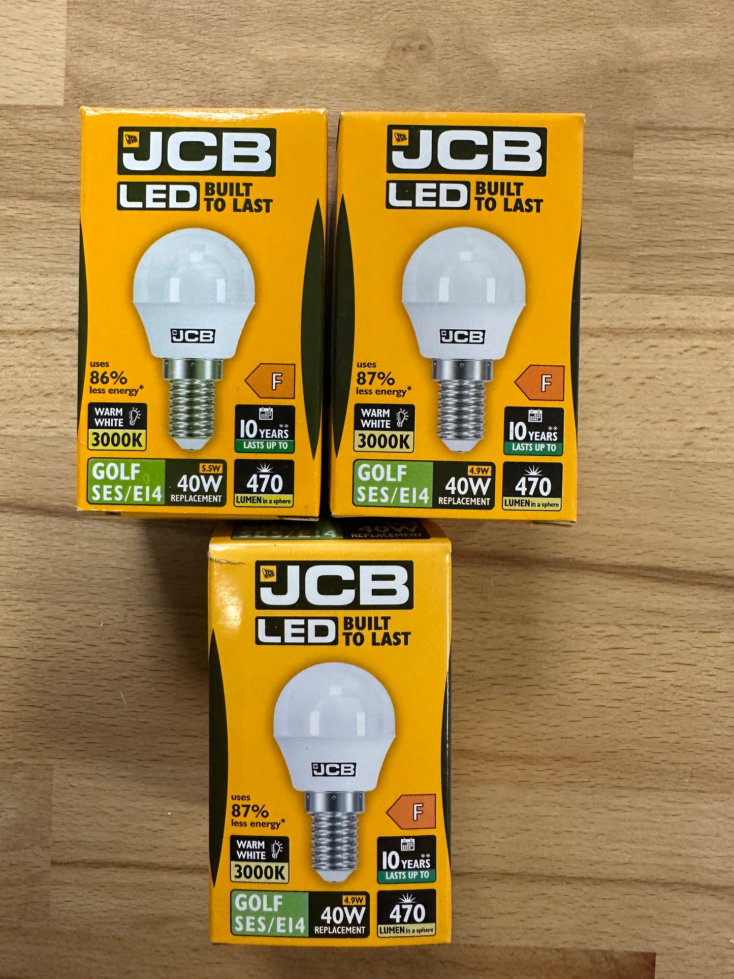 S10971 JCB LED GOLF BALL BULB X3 - LED Retro