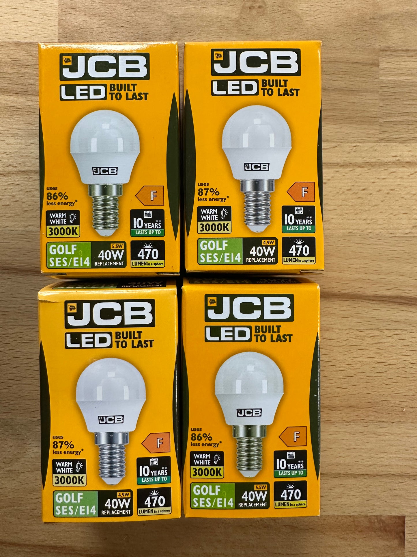 S10971 JCB LED GOLF BALL BULB X4 - LED Retro