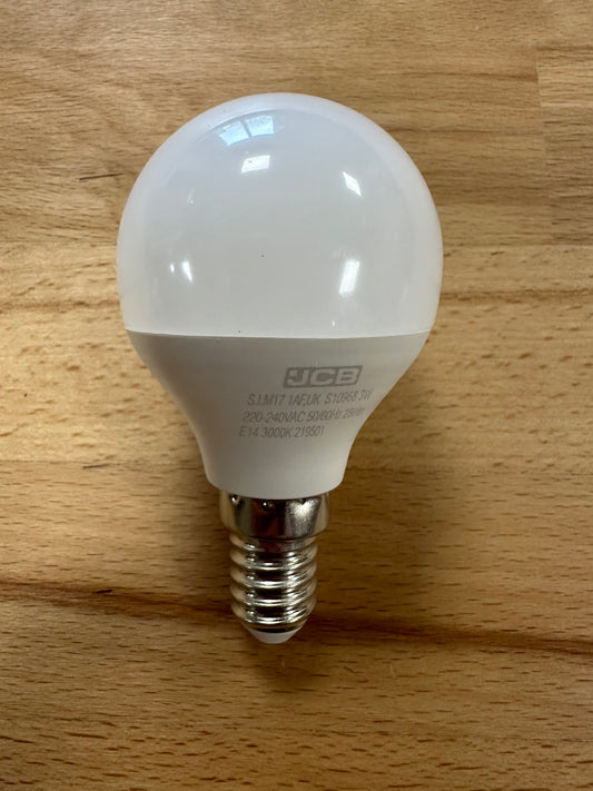 S10968 JCB 3W LED GOLF BALL 250LM OPAL SES (E14) Warm White - Pack of 1 - LED Spares