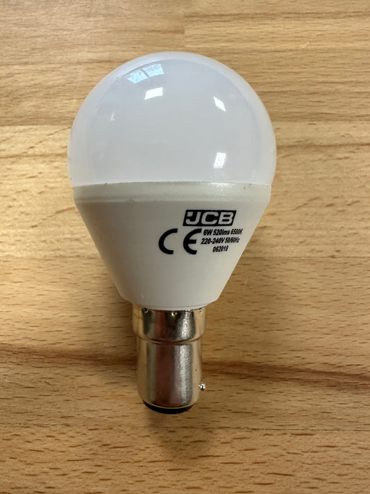 S13566 JCB LED GOLF BALL 520LM OPAL SBC (B15) Daylight - Pack of 1 - LED Retro