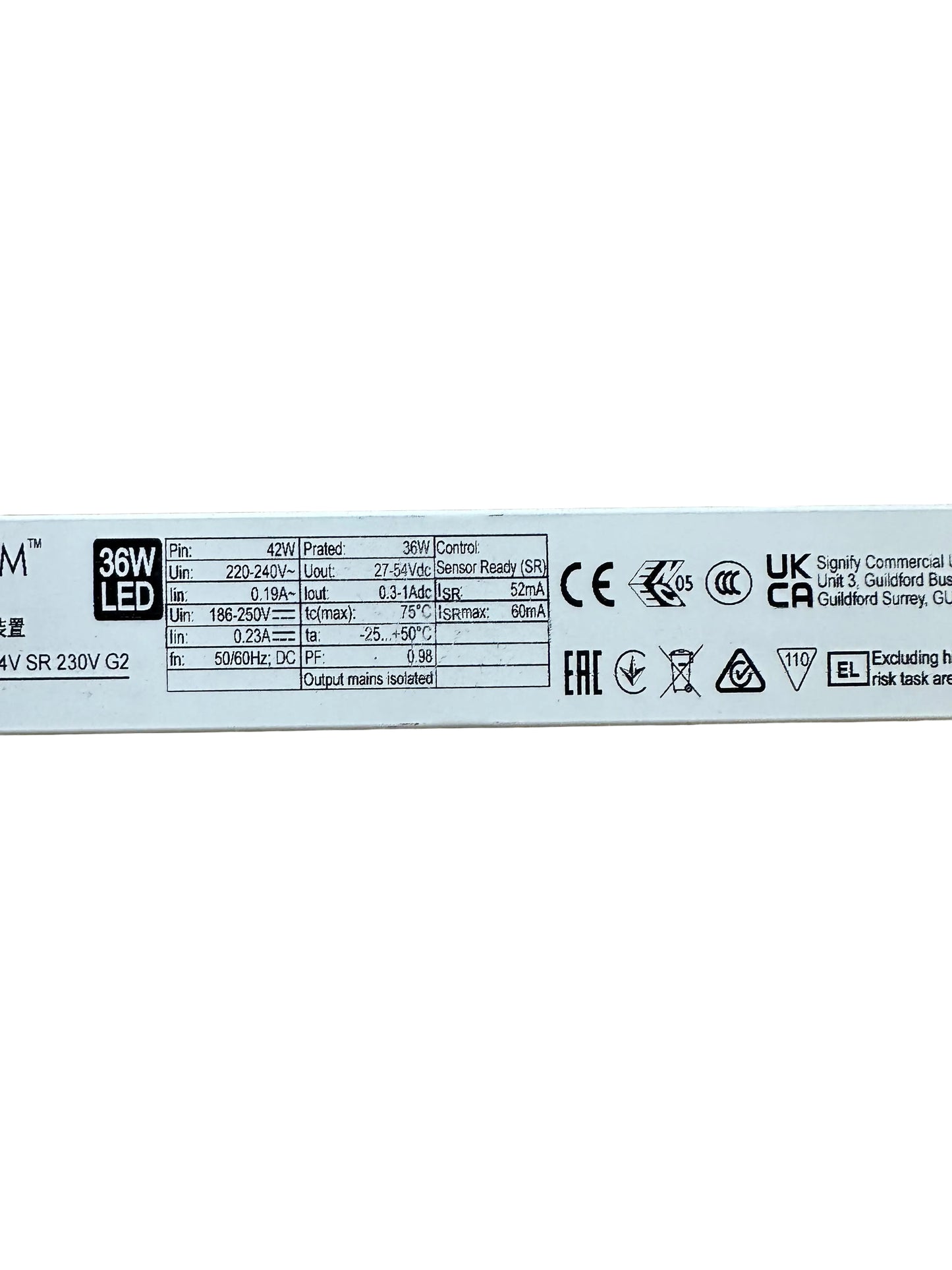 Philips 929002933606 Xitanium 36W 0.3-1.0A 54V SR 230V G2 - LED Retro