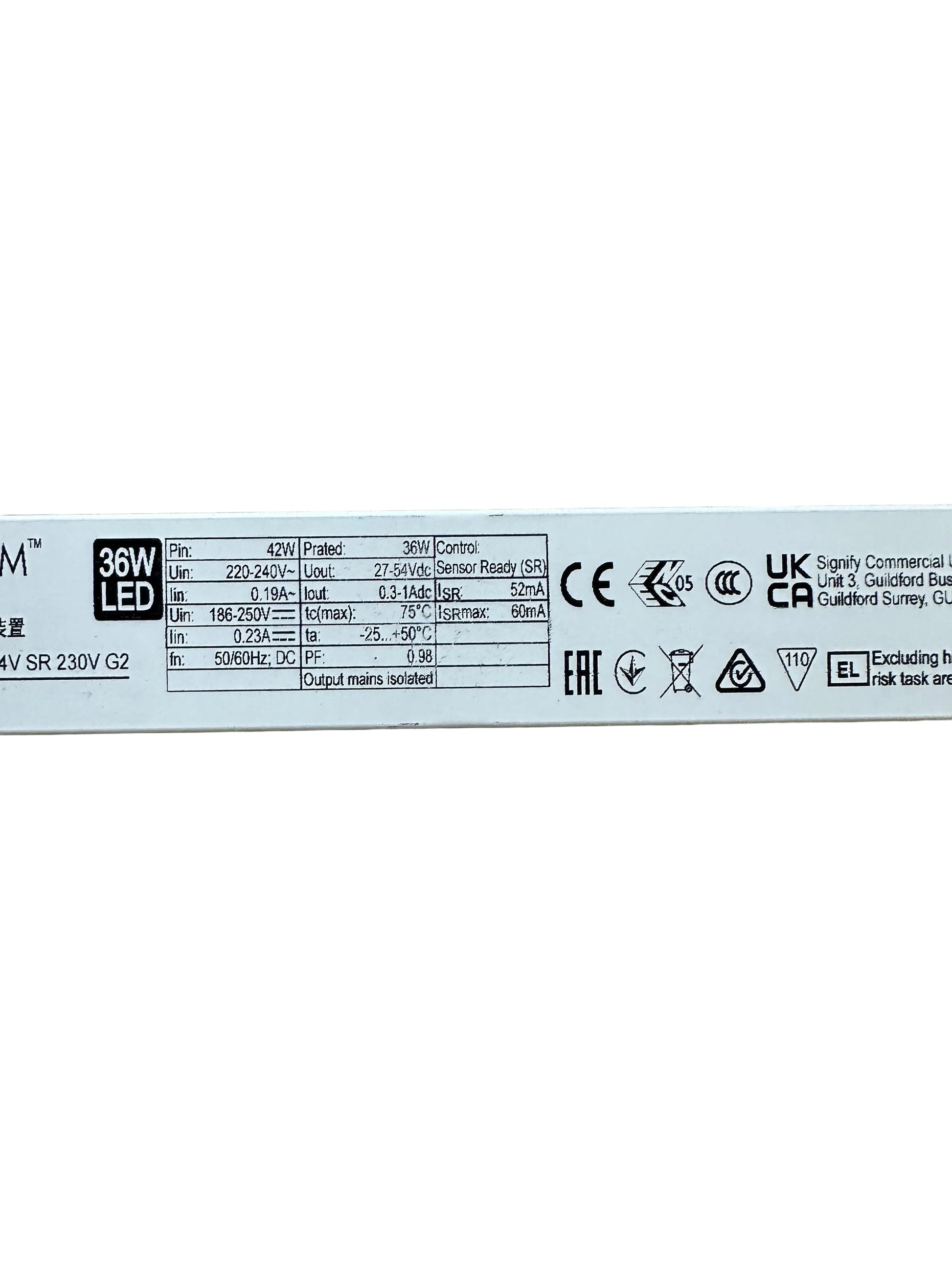 Philips 929002933606 Xitanium 36W 0.3-1.0A 54V SR 230V G2 - LED Retro