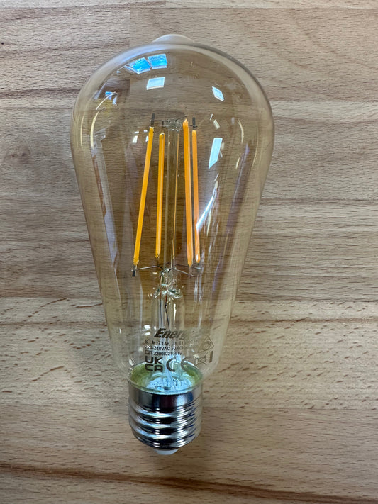 S15026 Energizer LED Filament Gold ST64 ES (E27) 5W 550lm 2200K Dimmable Bulb - LED Retro