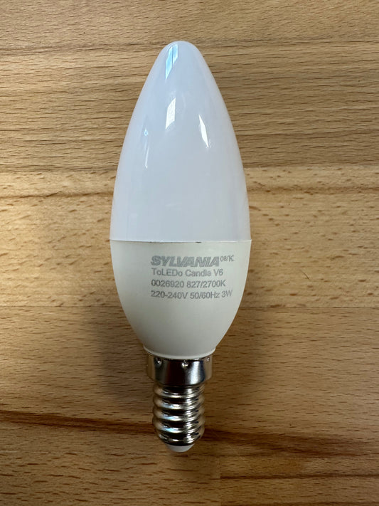 Sylvania ToLEDo Candle V6 250lm 827 E14 SL - LED 3W = 25W - 0026920 - LED Retro