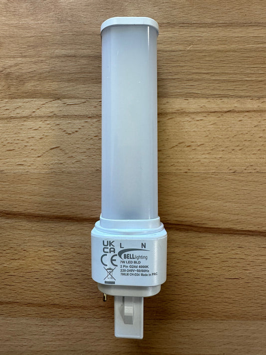 Bell LED 7W Thermoplastic BLD 2/4 Pin Bypass - 4000K - 70082 - LED Spares