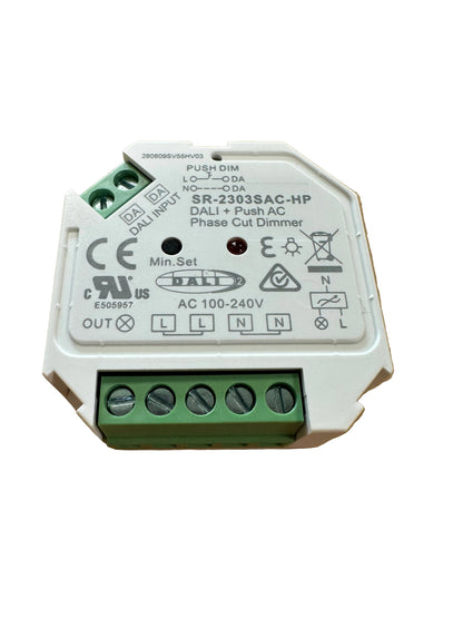 SR-2303SAC-HP DALI-2 DT6 Push AC Phase Cut Dimmer - LED Retro